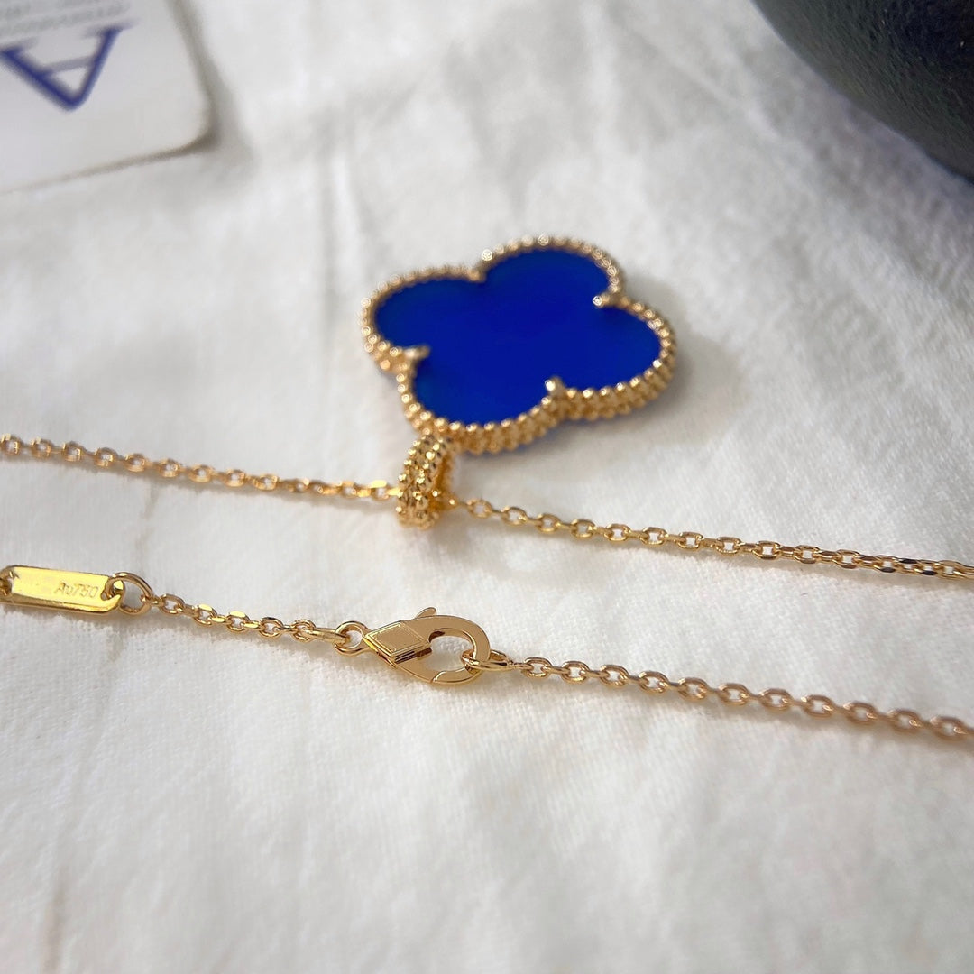 [ELAN LUXE]CLOVER 25MM NECKLACE TURQUOISE ROSE GOLD