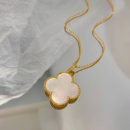 [ELAN LUXE]CLOVER 25MM MOP LARGE PENDANT NECKLACE
