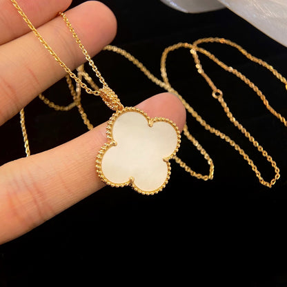 [ELAN LUXE]CLOVER 25MM MOP LARGE PENDANT NECKLACE