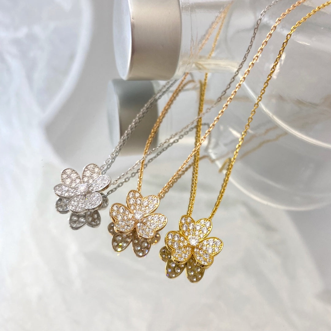 [ELAN LUXE]FLOWER DIAMOND NECKLACE