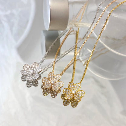 [ELAN LUXE]FLOWER DIAMOND NECKLACE