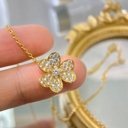 [ELAN LUXE]FLOWER DIAMOND NECKLACE