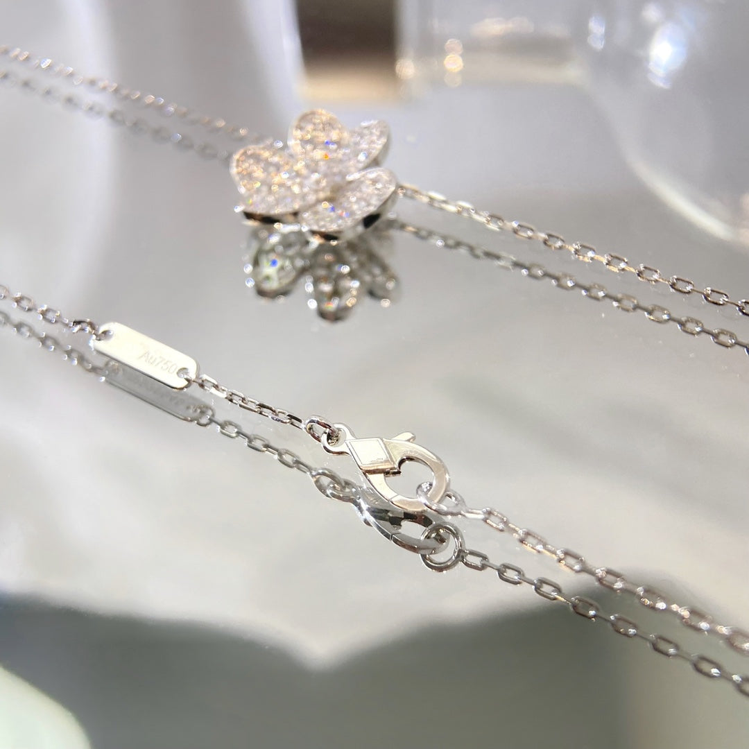 [ELAN LUXE]FLOWER DIAMOND NECKLACE