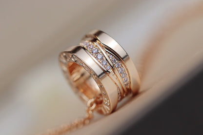 [ELAN LUXE]ZERO 1 PINK GOLD DIAMOND NECKLACE