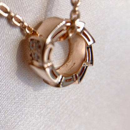 [ELAN LUXE]SERPENTI PEDANT DIAMOND PINK GOLD NECKLACE