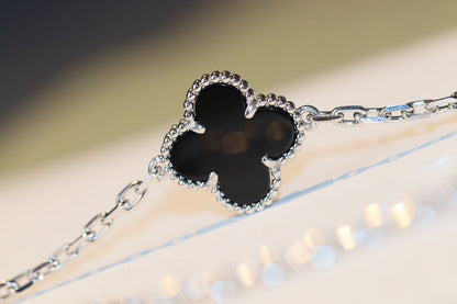 [ELAN LUXE]CLOVER 20 MOTIFS ONYX DIAMOND SILVER