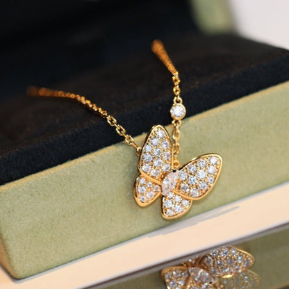 [ELAN LUXE]BUTTERFLY DIAMOND NECKLACE