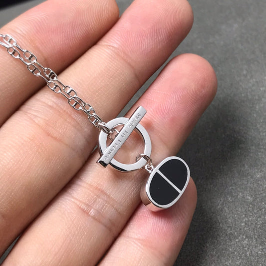 [ELAN LUXE]CHAINE VERSO BLACK CERAMIC  NECKLACE