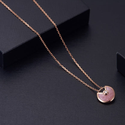 [ELAN LUXE]AMULETTE ROSE GOLD PINK MOP NECKLACE