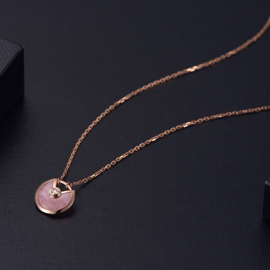 [ELAN LUXE]AMULETTE ROSE GOLD PINK MOP NECKLACE