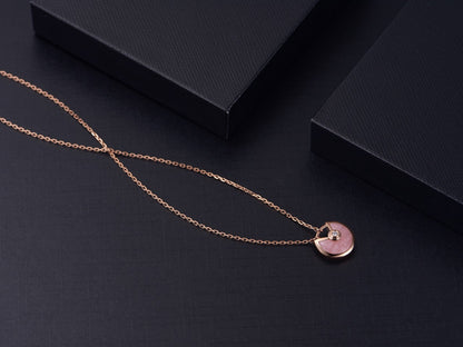 [ELAN LUXE]AMULETTE ROSE GOLD PINK MOP NECKLACE