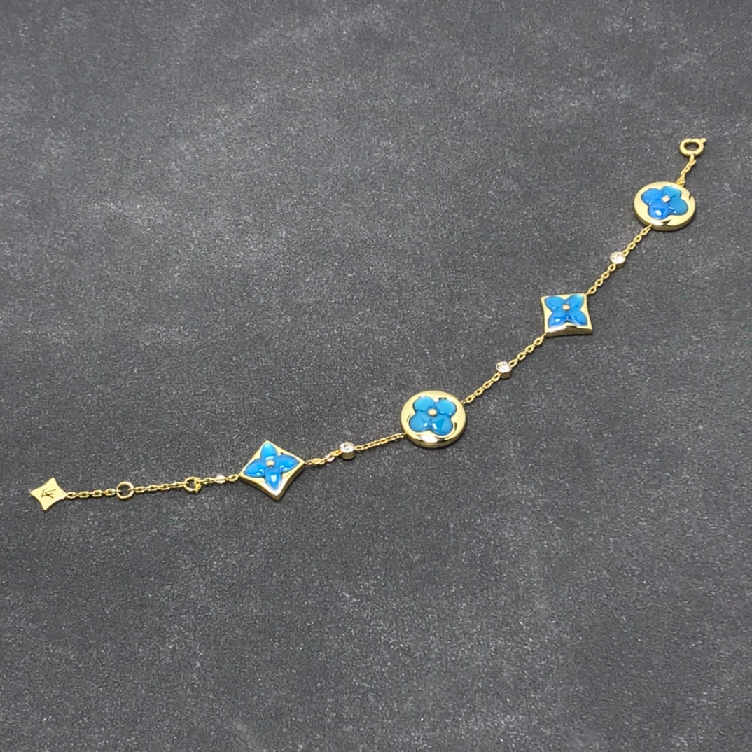 [ELAN LUXE]STAR AND SUN TURQUOISE 4 MOTIFS 3 DIAMONDS