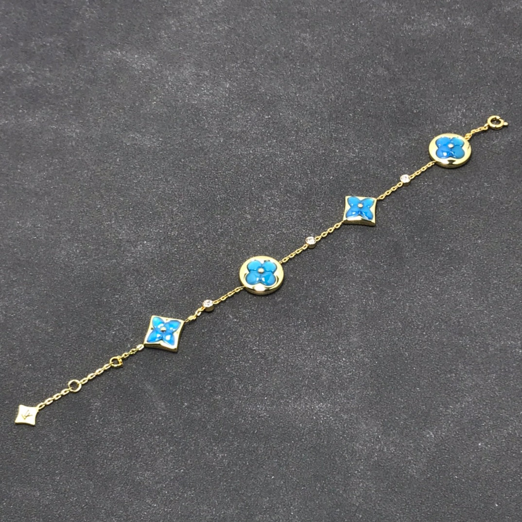 [ELAN LUXE]STAR AND SUN TURQUOISE 4 MOTIFS 3 DIAMONDS