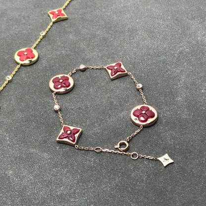 [ELAN LUXE]STAR AND SUN CARNELIAN 4 MOTIFS 3 DIAMONDS