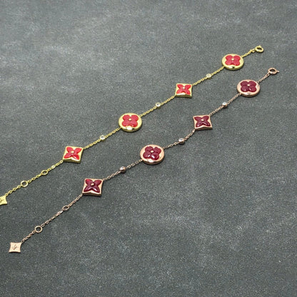[ELAN LUXE]STAR AND SUN CARNELIAN 4 MOTIFS 3 DIAMONDS