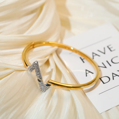 [ELAN LUXE]VOLTE UPSITE DOWN GOLD DIAMOND BRACELET