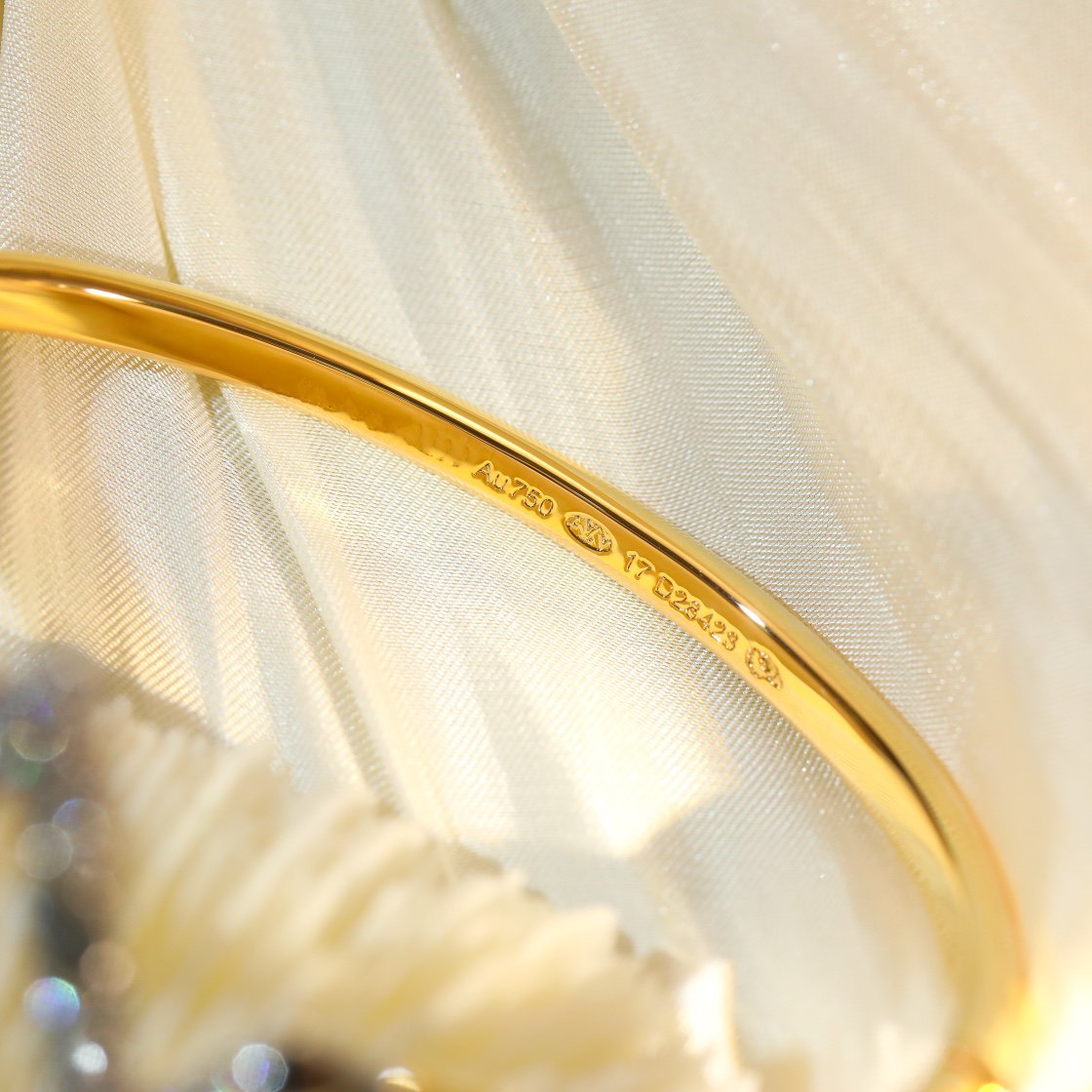 [ELAN LUXE]VOLTE UPSITE DOWN GOLD DIAMOND BRACELET
