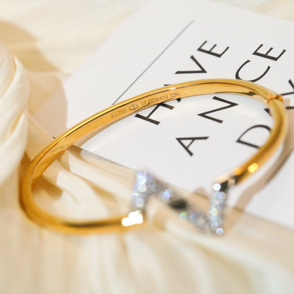 [ELAN LUXE]VOLTE UPSITE DOWN GOLD DIAMOND BRACELET