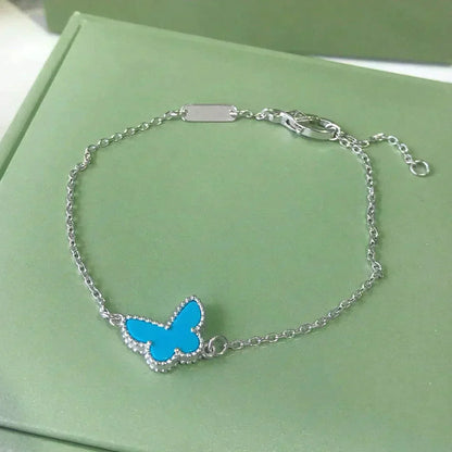 [ELAN LUXE]BUTTERFLY TURQUOISE BUTTERFLY BRACELET SILVER
