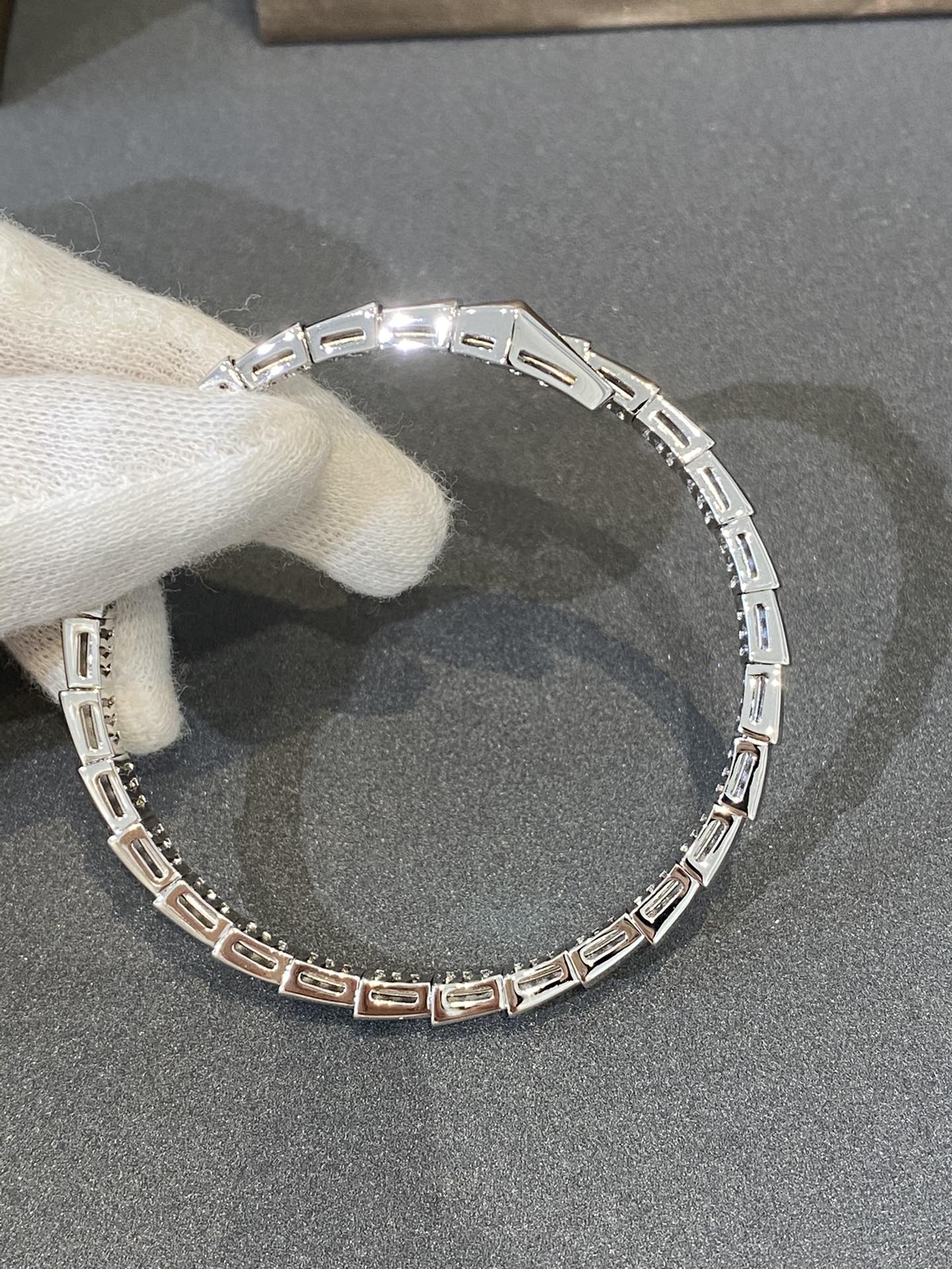 [ELAN LUXE]SERPENTI BRACELET DIAMONDS SILVER