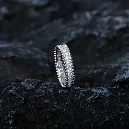 [ELAN LUXE]PERLEE DIAMOND SILVER RING