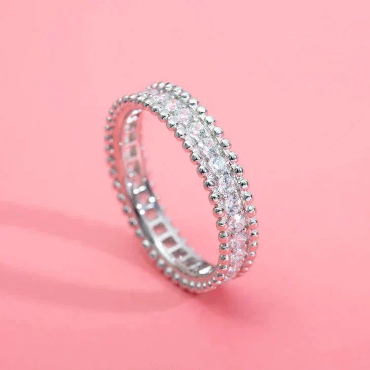 [ELAN LUXE]PERLEE DIAMOND SILVER RING