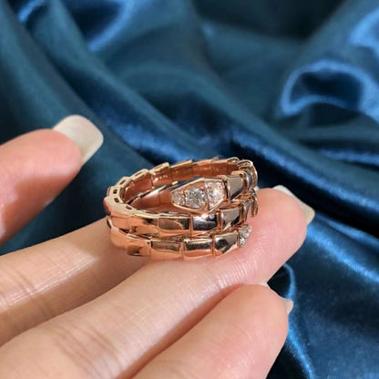 [ELAN LUXE]SERPENTS DOUBLE ROW DIAMOND RING