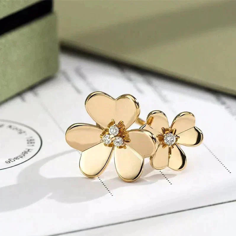 [ELAN LUXE]CLOVER COMOS GOLD DIAMOND RING