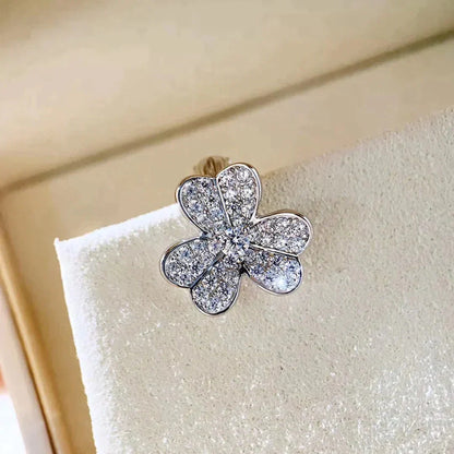 [ELAN LUXE]CLOVER COMOS DIAMOND EARRINGS SILVER