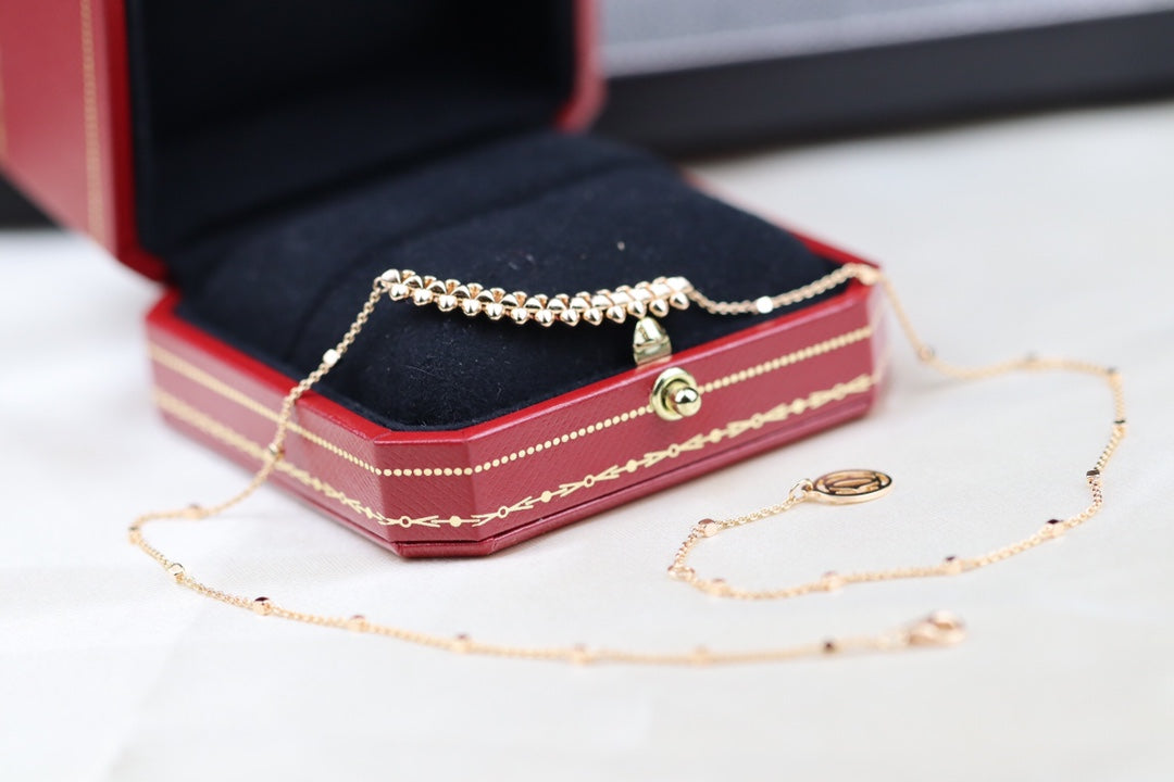 [ELAN LUXE]CLASH PINK GOLD NECKLACE