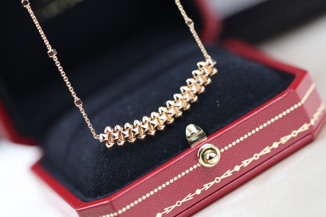 [ELAN LUXE]CLASH PINK GOLD NECKLACE