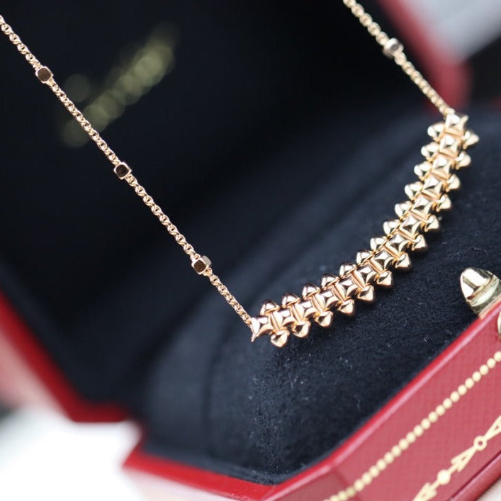 [ELAN LUXE]CLASH PINK GOLD NECKLACE