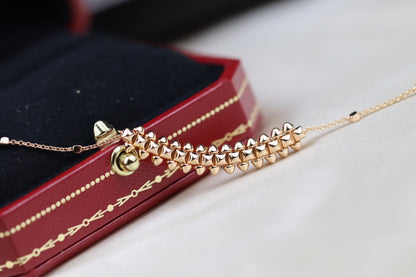 [ELAN LUXE]CLASH PINK GOLD NECKLACE