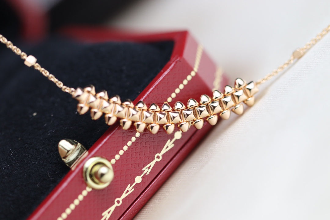 [ELAN LUXE]CLASH PINK GOLD NECKLACE