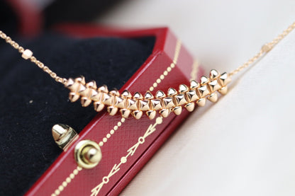 [ELAN LUXE]CLASH PINK GOLD NECKLACE