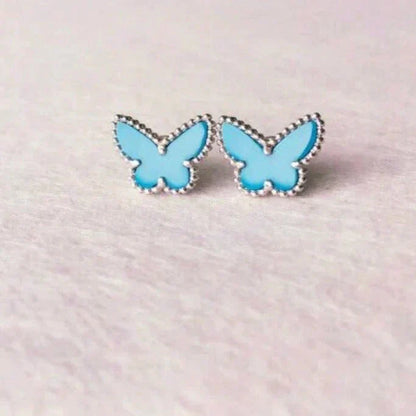 [ELAN LUXE]BUTTERFLY TURQUOISE EARRINGS SILVER