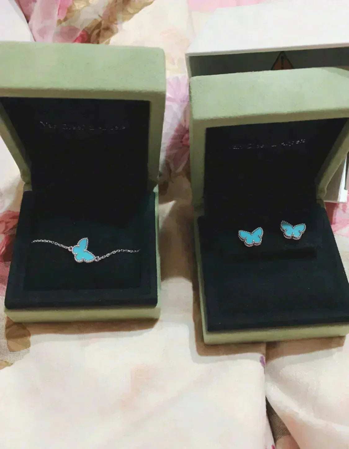 [ELAN LUXE]BUTTERFLY TURQUOISE EARRINGS SILVER