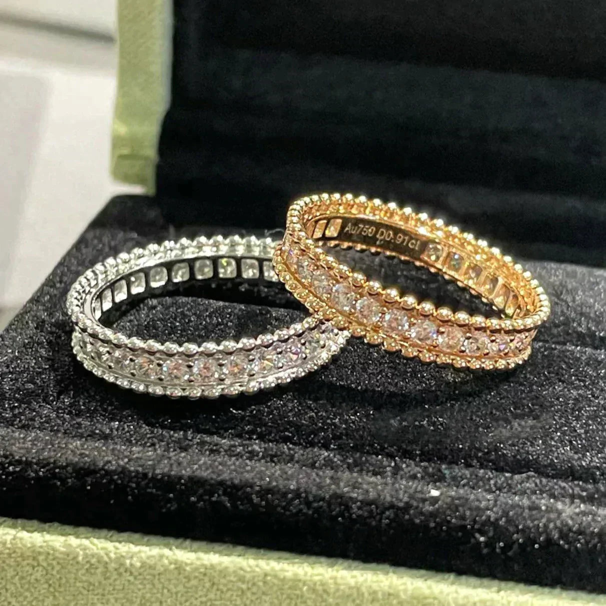 [ELAN LUXE]PERLEE DIAMOND ROSE GOLD RING