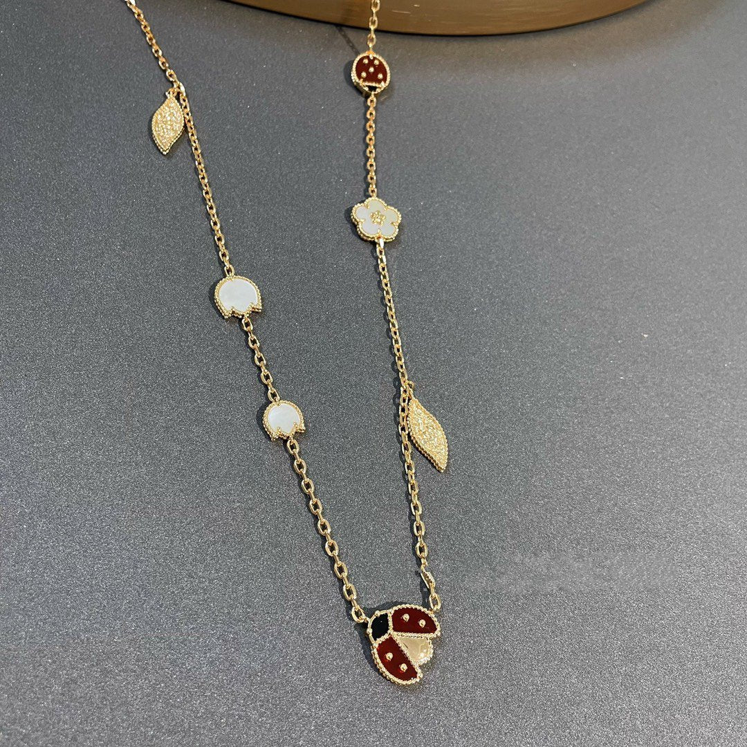 [ELAN LUXE]LUCKY SPRING 15 MOTIFS GOLD NECKLACE