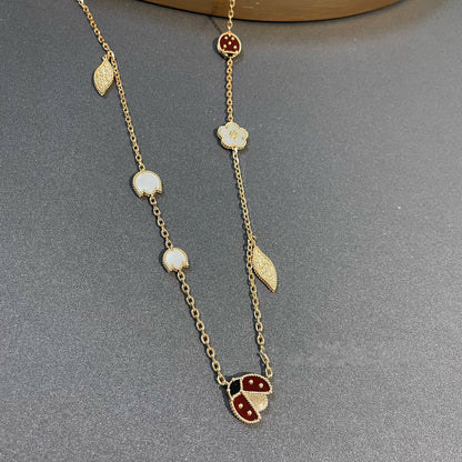 [ELAN LUXE]LUCKY SPRING 15 MOTIFS GOLD NECKLACE