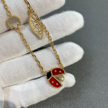 [ELAN LUXE]LUCKY SPRING 15 MOTIFS GOLD NECKLACE