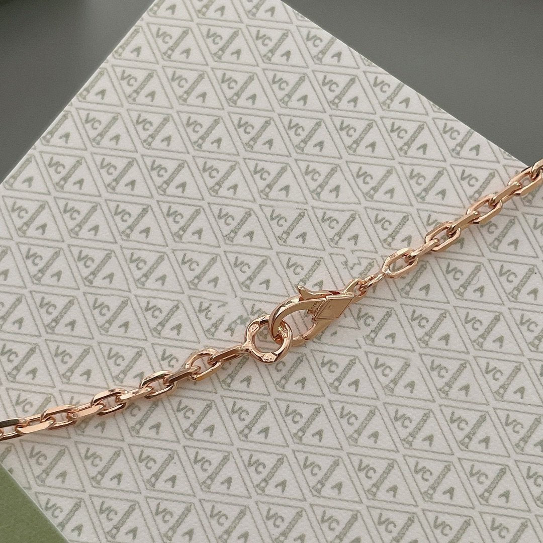 [ELAN LUXE]LUCKY SPRING 15 MOTIFS ROSE GOLD NECKLACE