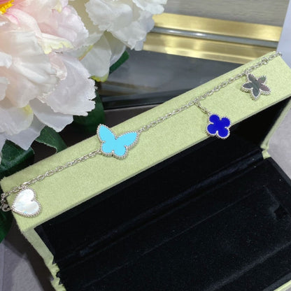 [ELAN LUXE]LUCKY SPRING SILVER BRACELET 4 MOTIF