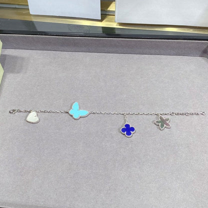 [ELAN LUXE]LUCKY SPRING SILVER BRACELET 4 MOTIF