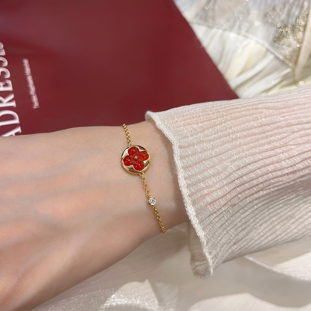 [ELAN LUXE]SUN PEDANT CARNELIAN BRACELET
