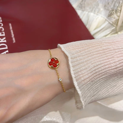 [ELAN LUXE]SUN PEDANT CARNELIAN BRACELET