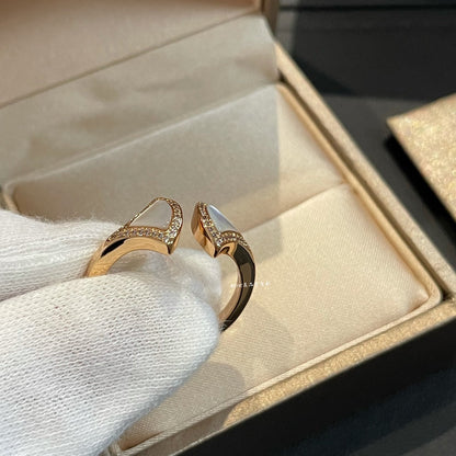 [ELAN LUXE]DREAM MOP DIAMOND OPEN RING