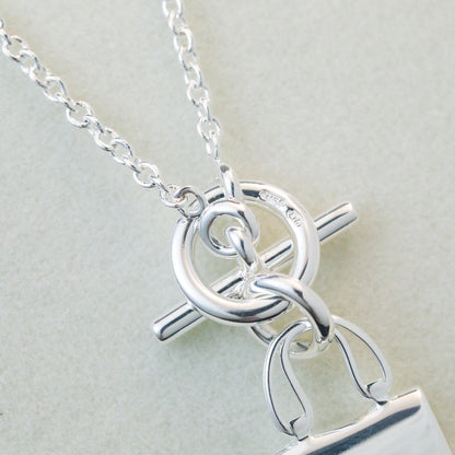 [ELAN LUXE]POP H PEDANT SILVER NECKLACE
