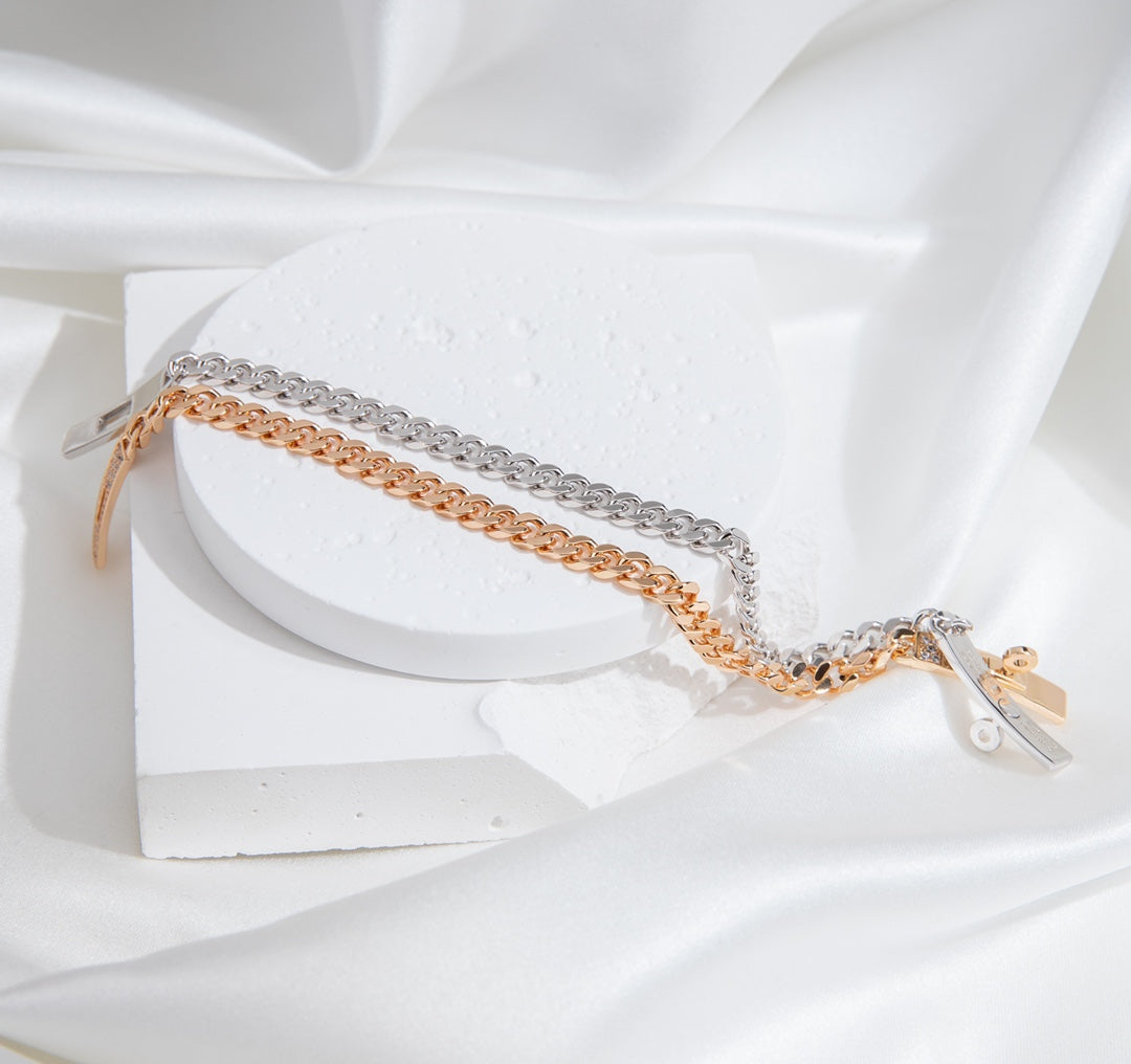 [ELAN LUXE]KELLY CHAIN SILVER DIAMOND BRACELET
