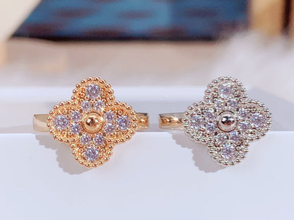 [ELAN LUXE]CLOVER DIAMOND RING